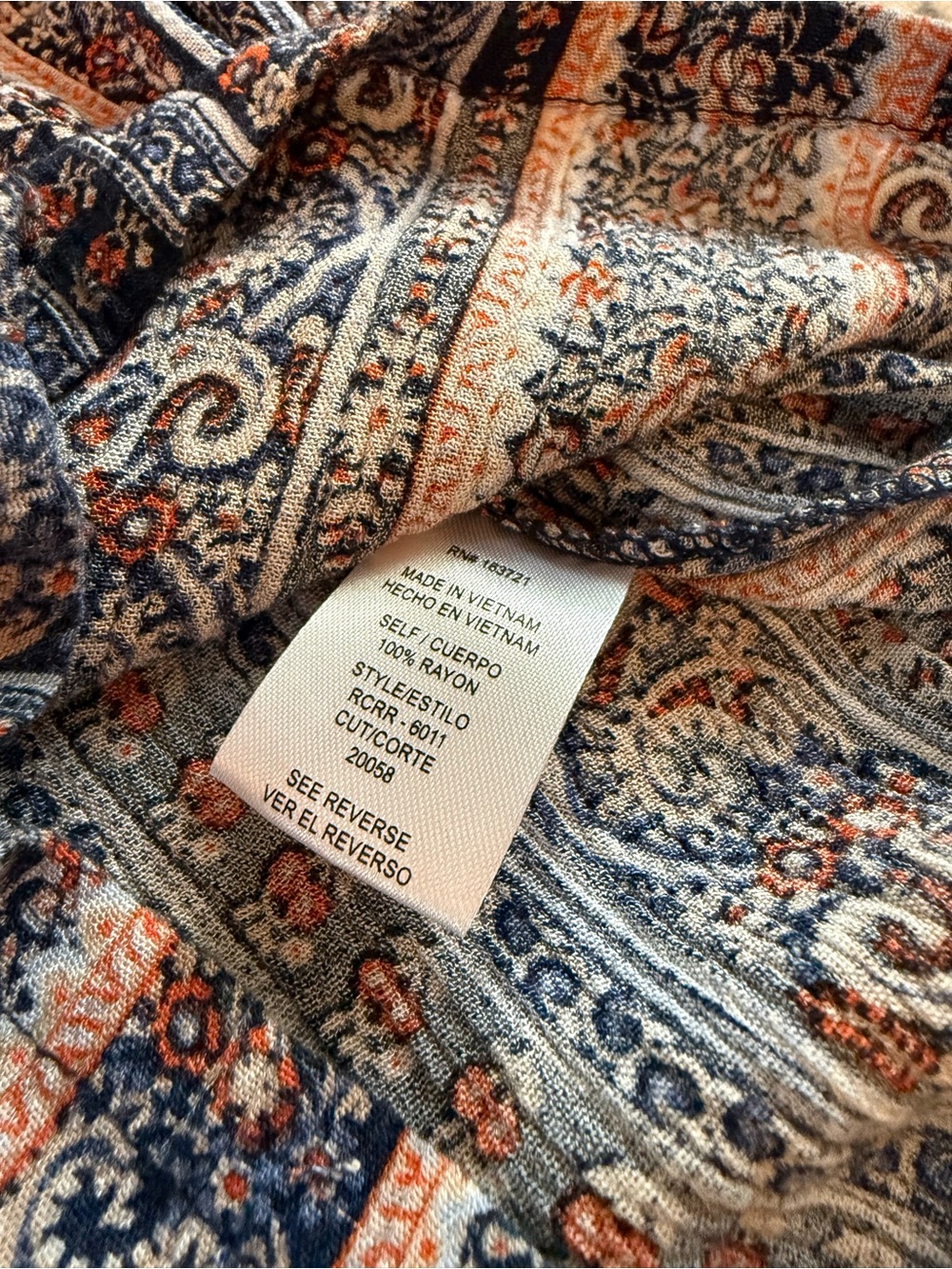 Kingston multi colored boho Patterned Wide-Leg Pants - Picture 7 of 7